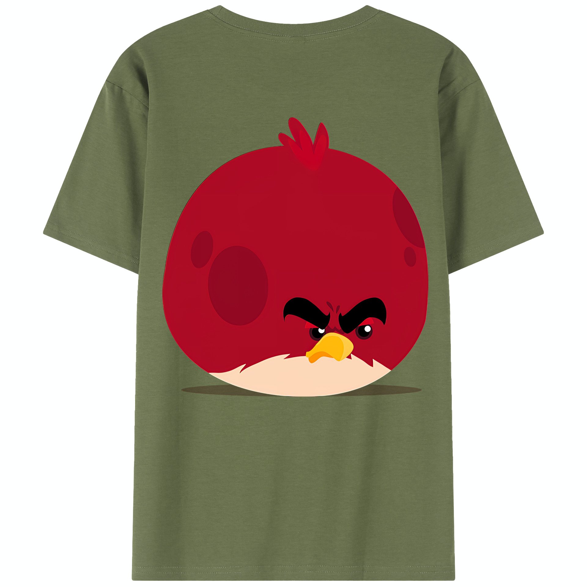 （画像用） Angry Birds アングリーバード 綿100％半袖Tシャツ（背面プリント）
